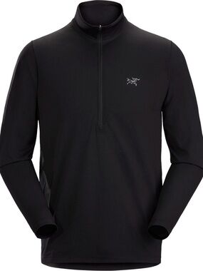 Arc'teryx Black Long-Sleeve 1/2 Zip Performance Pullover Cormac XXL